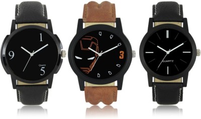 DelMen DMS309 Multicolor Dial analogue Watches for men(Pack Of 3) Watch  - For Men   Watches  (DelMen)