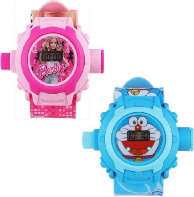 evengreen Birthday GIFT Barbie 24 Photo LED PROJECTOR Sports for Fun Loving Kids Watch - For Girls Watch  - For Boys & Girls   Watches  (Evengreen)