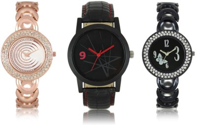 Celora 08-0201-0202-COMBO Multicolor Dial analogue Watches for men and Women (Pack Of 3) Watch  - For Couple   Watches  (Celora)
