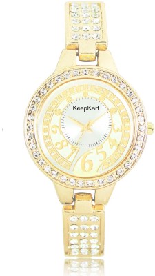 Keepkart KK=90 Designer Rich~Look Cronograph Pattern Metal Strap Watch For Women And Girls Watch  - For Women   Watches  (Keepkart)