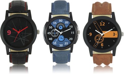 DelMen DMS275 Multicolor Dial analogue Watches for men(Pack Of 3) Watch  - For Men   Watches  (DelMen)