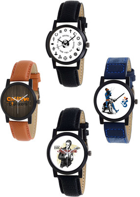 

Orayan Designer Creation Combo S1-1_2_5_6 (Pack of 4) Watch - For Men