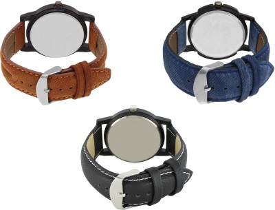 DelMen DMS273 Multicolor Dial analogue Watches for men(Pack Of 3) Watch  - For Men   Watches  (DelMen)