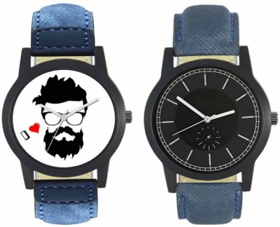 DelMen DMS143 Multicolour Analog Round Dial Stylish Men's Watches Combo Watch  - For Men   Watches  (DelMen)