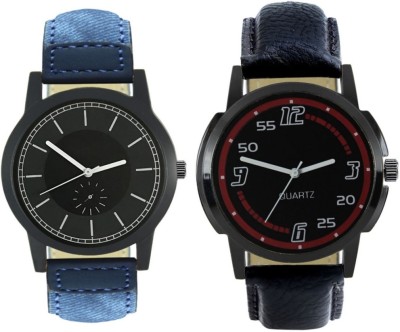 Elife 415-423 Stylish New Collection Combo Watch With Round Dial And Leather Strap Watch  - For Men   Watches  (Elife)
