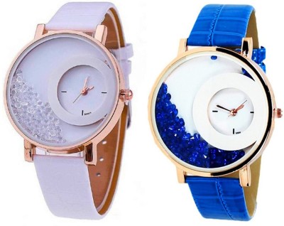 Swan 0049 Mxre White&Blue Watch For Girls Watch  - For Girls   Watches  (Swan)