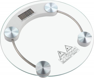 

POWERNRI WS-300A DVZX-1596 Personal Weight Machine 6mm Round Glass Weighing Scale Weighing Scale(Transparent)