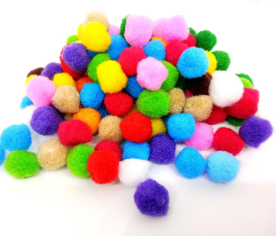 

Aadya Crafts Multi Color Pom Pom 25mm
