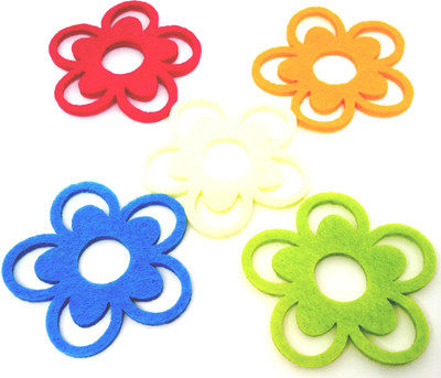 

Aadya Crafts Flowers Felt Cutting Shapes