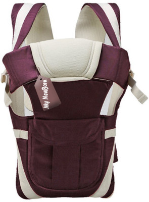 

My New Born Original, Deluxe Series-4 way carrying position, with wide shoulder straps, adjustable belts and cushioned inner portions Baby Carrier(Maroon, Front carry facing out)