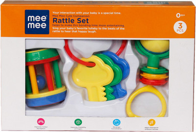 

Toys Factory Me Me Rattle Set Of 3 For Baby Rattle(Multicolor)