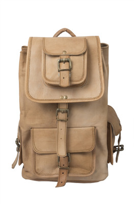 

Anshika International Leather Backpack 16 L Backpack(Brown)