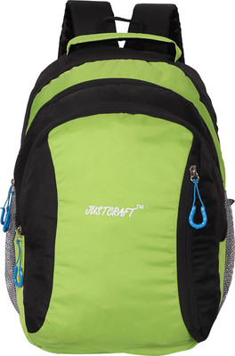 

Justcraft Ricoh 30 L Backpack(Black, Green)