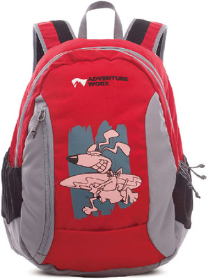 

Adventure Worx Rise school backpack with AerWireT 32L 32 L Backpack(Black), Red