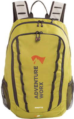 

Adventure Worx Knottz daypack with AerWire Tech 28L 28 L Backpack(Black), Green