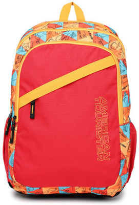 

American Tourister AMT HASHTAG BACKPACK 04-R 27 L Backpack(Multicolor), Red 4