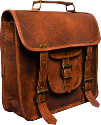 

ALBORZ Men & Women Formal Brown Genuine Leather Sling Bag