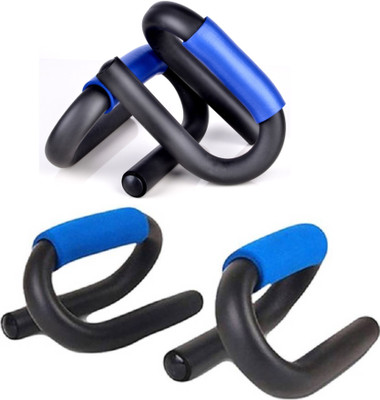 

S.Blaze S Shaped Moulded Any Rust Foam Gripped Push-up Bar(Blue, Black), Black & blue