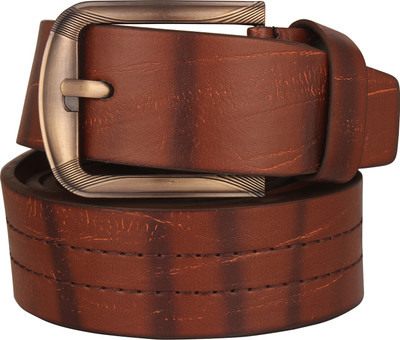 

JVoutfits Men Casual Brown Artificial Leather Belt