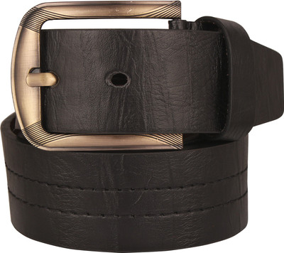 

JVoutfits Men Casual Black Artificial Leather Belt, Brown