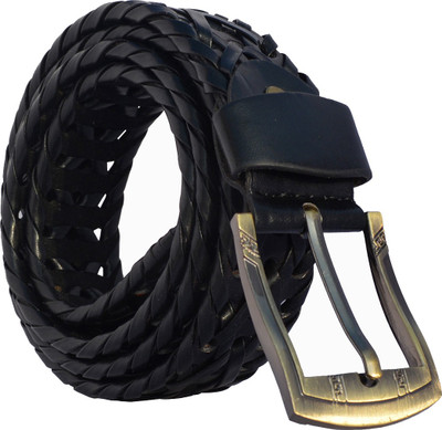 

LOOPA Men Casual Black Artificial Leather Reversible Belt