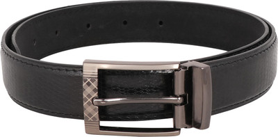 Osaiz Men Formal Black Artificial Leather Belt