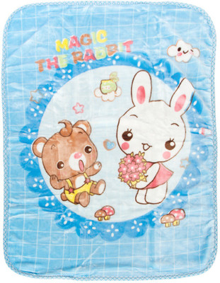 

MeeMee Printed  Blanket(Cotton, Blue