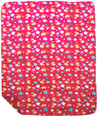 

MeeMee Printed  Blanket(Cotton, Dark Pink