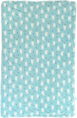 

MeeMee Printed  Blanket(Cotton, Blue