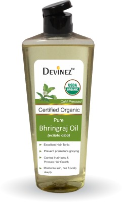 

Devinez Bhringraj Oil - 100% Pure & Organic, Natural, Undiluted For Hair Growth & Premature Greying, Dandruff & Scalp care, Dry Hair & Split Ends, Hair Growth(210 ml)