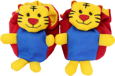 

Neska Moda Lion 0 To 12 Month Baby Booties(Toe to Heel Length - 12 cm Red)