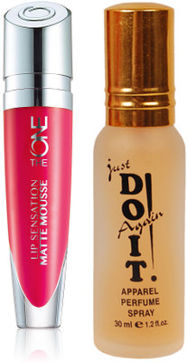 

Oriflame Sweden The ONE Lip Sensation Matte Mousse 5ml (Pink Velour - 31949) With Just Do It Perfume 30ml(Set of 2)