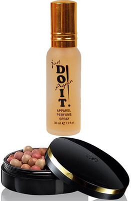 

Oriflame Sweden Giordani Gold Bronzing Pearls 25g (Natural Peach - 32083) Wth Just Doit Perfume 30ml(Set of 2)
