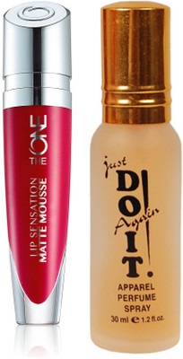 

Oriflame Sweden The ONE Lip Sensation Matte Mousse 5ml (Red Velvet - 31947) With Just Do It Perfume 30ml(Set of 2)
