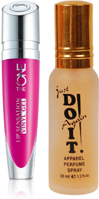 

Oriflame Sweden The ONE Lip Sensation Vinyl Gel 5ml (Magnetic Magenta - 32451) With Just Do It Perfume 30ml(Set of 2)