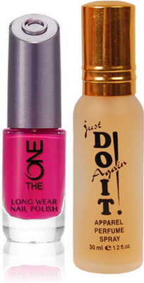 

Oriflame Sweden The ONE Long Wear Polish (Fuchsia Allure - 30528) With Just Do It Perfume 30ml(Set of 2)