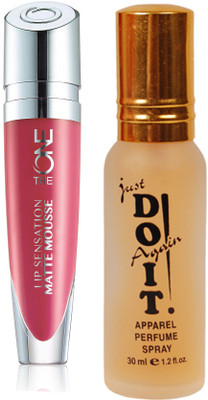 

Oriflame Sweden The ONE Lip Sensation Matte Mousse 5ml (Satin Rose - 31945) With Just Do It Perfume 30ml(Set of 2)