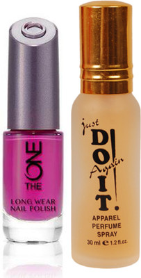 

Oriflame Sweden The ONE Long Wear Polish (Night Orchid - 30527) With Just Do It Perfume 30ml(Set of 2)