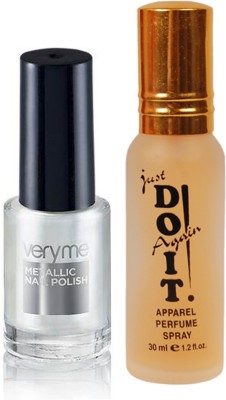 

Oriflame Sweden Very Me Metallic Polish Moonlight 6ml (30921) With Just Do It Perfume 30ml(Set of 2)