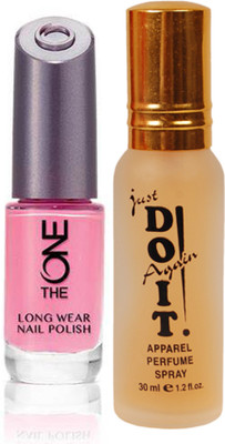 

Oriflame Sweden The ONE Long Wear Polish (Strawberry Cream - 30523) With Just Do It Perfume 30ml(Set of 2)
