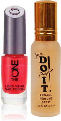 

Oriflame Sweden The ONE Long Wear Polish (Red Sky at Night - 30529) With Just Do It Perfume 30ml(Set of 2)