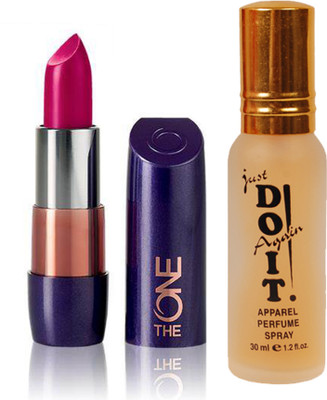 

Oriflame Sweden The ONE 5-in-1 Colour Stylist Lipstick 4g (Pink Lady - 30660) With Just Do It Perfume 30ml(Set of 2)