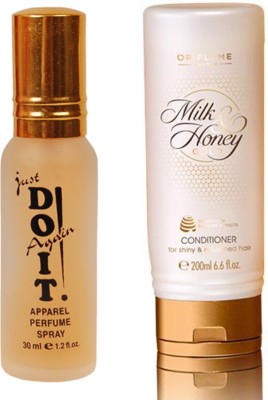 Oriflame Sweden Milk & Honey Gold Conditioner 200ml (31709) With Just Doit Perfume 30ml(2 Items in the set)