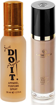 

Oriflame Sweden Giordani Gold Long Wear Mineral Foundation SPF 15 30ml (Rose Beige - 31805) Wth Just Doit Perfume 30ml(Set of 2)