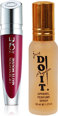 

Oriflame Sweden The ONE Lip Sensation Matte Mousse 5ml (Soft Mulberry - 32256) With Just Do It Perfume 30ml(Set of 2)
