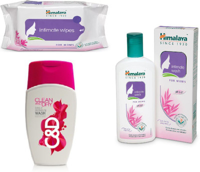 

Himalaya Intimate Wipes, Clean And Dry, Intimate Wash(Set of 3)
