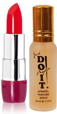 

Oriflame Sweden The ONE 5-in-1 Colour Stylist Lipstick Intense Collection (Sunset Red - 32243) With Just Do It Perfume 30ml(Set of 2)