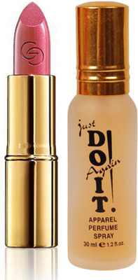 

Oriflame Sweden Giordani Gold Iconic Lipstick SPF 15 4g (Rose Petal - 30449) With Just Do It Perfume 30ml(Set of 2)