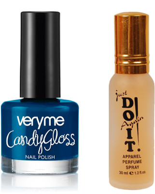 

Oriflame Sweden Very Me Candy Gloss Polish (Blue Candy - 33178 - 33178) With Just Do It Perfume 30ml(Set of 2)