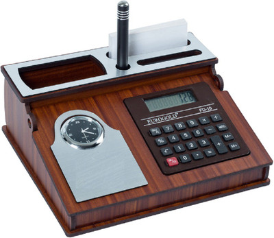 

myvaluegift 5 Compartments WOOD DESK ORGANISERS(Brown)